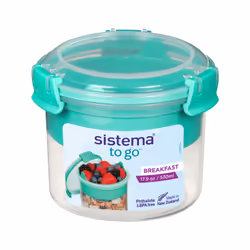 Sistema To Go, Boîte de rangement alimentaire, Adulte, Couleur menthe, Monochromatique, Rond, Nouvelle-Zélande