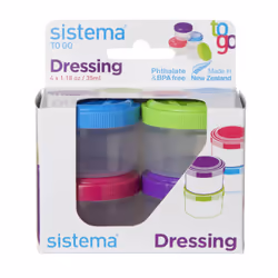Sistema 21470 boîte hermétique alimentaire Ovale Vase 0,035 L Bleu, Vert, Rose, Violet 4 pièce(s)