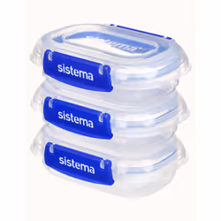 Sistema 881523 boîte hermétique alimentaire Rectangulaire contenant 0,18 L Transparent 3 pièce(s)