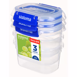 Sistema 881543, contenant, Ovale, 0,4 L, Bleu, Transparent, Nouvelle-Zélande, 105 mm