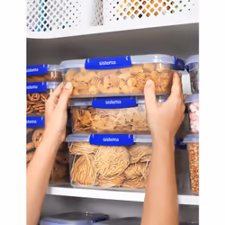 Sistema 881700 boîte hermétique alimentaire Rectangulaire contenant 2,2 L Bleu, Transparent 1 pièce(s)