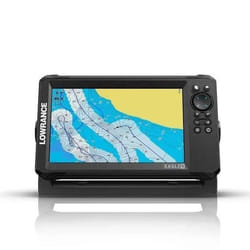 Combiné GPS sondeur - LOWRANCE - Eagle 9 - Sonde HDI - Écran IPS - Résistance IPX7