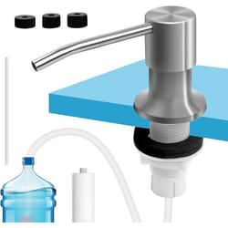 Distributeur Savon Encastrable évier Cuisine Acier Inoxydable 500 ML Cuisine 360° Rotation Distributeur Liquide Vaisselle
