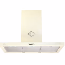 GURARI Hotte murale GCH 461 BG 9 Hotte aspirante 90cm Crème 1000m³/ h 3 vitesses