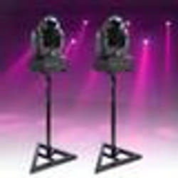 Pack Lumière - PARTY LIGHT & SOUND - Lyres LED PARTY-SPOT7 - LED blanche - Gobos et disque de couleurs