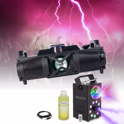 Pack PARTY-FALCON - Enceinte HIFI Bluetooth LED USB SD - Machine Fumée LED FOGGY-ASTRO Fête Soirée Dj Anniversaire Cadeau Bar