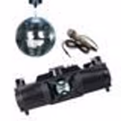 Pack Karaoké - Enceinte Compacte Bluetooth LEDS USB SD FM PARTY-FALCON - Boule Facettes Motorisée DISCO1-30 - Micro Filaire M ...