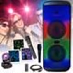 Enceinte Karaoke Bluetooth Lumineuse sur batterie 600W Mooving ELECTRO-SOUND600 TWS USB - 2 Micros - Mini Lyre Astro - Fête S ...
