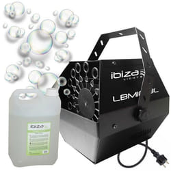 Pack Machine à Bulles Ibiza Light LBM10-BL - Bidon Liquide à Bulles 5 Litres - Mariage Baptême Enfant Anniversaire