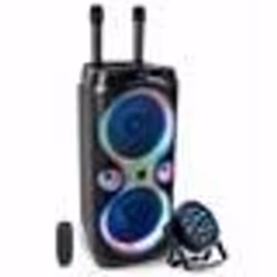 Pack Karaoké Enceinte USB Bluetooth TWS 1000W Ibiza Sound COLUMBA-KARAOKE - 2 Micros Sans Fil - Projecteur PAR LED PARTY-PAR1 ...