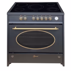 Cuisinière électrique - GURARI - GCH E 912 BL r - 90 cm - Crème - Four XXL 121 L