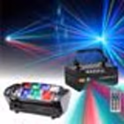 Pack Effet Laser LZR200RGB-MULTI Ibiza - Jeu de Lumière LED8-MINI Soirée Ambiance Animation Discothèque Club Bar Musique