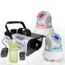 Pack Lumière Machine à Fumée Ibiza Light LSM900W - 2 Lyres 30W STAR-WASH - Soirée Dj Danse Mariage Pro Fête