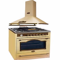 Cuisinière à gaz - Kaiser - HGE 93555 ElfEm - 90 cm - Four électrique multifonctions - Hotte 90 cm