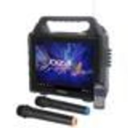 Pack Karaoké Ibiza Enceinte Ecran USB Bluetooth KARAVISION sur Pied - 2 Effets Lumière PARTY-ASTRO6 - Evénements Soirée