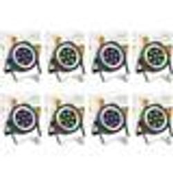 Pack de 8 Projecteurs Par Ibiza Light THINPAR-LED-RING Télécommande- 7x6W RGBW 4-en-1 48 LED SMD Soirée Dj Club Fête Bar DMX