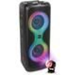 Pack Enceinte Autonome sans fil Bluetooth 700W USB SD TWS Ibiza Sound COLUMBA700 - Boule Disco RGB LED Effet Astro - Sono DJ Soirée