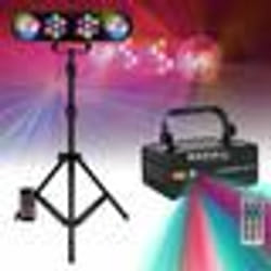 Pack Pied Lumière Portique DJ LEDBAR-ASTRO-RC- Laser Ibiza LZR200RGB-MULTI Soirée Ambiance Animation Discothèque Club Bar
