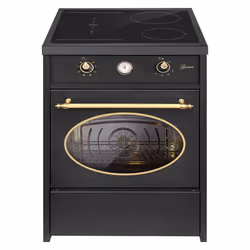 Cuisinière à induction - GURARI - GCH E 612 BL - 60 cm - Retro - Noir