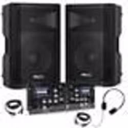 Pack Sono DJ Ibiza 2 Enceintes Actives XTK15A-MKII 15 600W - Table Mixage Bluetooth DJM250BT-MKII USB - Casque - Câbles - Soi ...