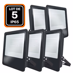 EUROPALAMP LOT5FLMO20003, 200 W, 18800 lm, Noir