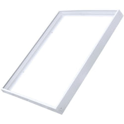 Europalamp - Kit saillie automatique pour dalles led 600x600 alu blanc laqué