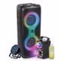 Pack Enceinte sur batterie 700W Bluetooth USB SD TWS Ibiza Sound COLUMBA700 - Machine Fumée LED FOGGY-ASTRO - Projecteur PAR ...