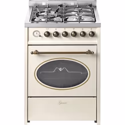 Cuisinière à gaz - Gurari - GCH G 614 CR - 60 cm - 4 Kw WOK - Multifonctionnel