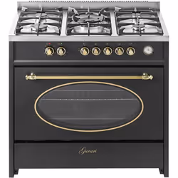 Cuisinière à gaz - GURARI - GCH E 914 Bl r - Rétro - 90 cm - Four électrique multifonction