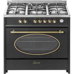 Cuisinière à gaz - GURARI - GCH E 914 Bl r - Rétro - 90 cm - Four électrique multifonction