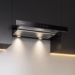 Hotte aspirante encastrable - GURARI - GCH 117 BL Prime Line - 60 cm - Verre noir - 1000 m³/h