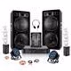Pack DJ Sono 2 Enceintes 2x1500W Ibiza STAR212 - Ampli AMP1000-MKII 2x800W - Table de Mixage - 2 PAR LEDS RGB - 2 Machine à B ...