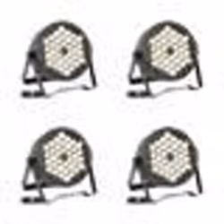 Pack de 4 Projecteurs Blancs Par Ibiza Light THINPAR-36X1WHITE - DMX Télécommande Extra-plats LED Soirée Dj Club Fête Discoth ...
