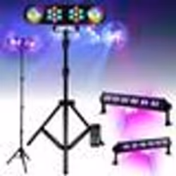 Pack Lumière Portique Mooving LEDBAR-ASTRO-RC - 2 Barres Lumière noire UV LED-UVBAR6 Soirée Ambiance Dj Bar Discothèque Club ...