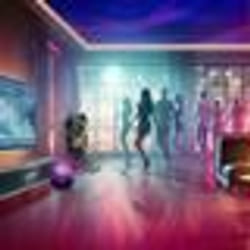 Pack Karaoké Enceinte 1000W USB Bluetooth TWS Ibiza Sound COLUMBA-KARAOKE - 2 Micros Sans Fil - Enceinte Lumineuse Nebula Fête