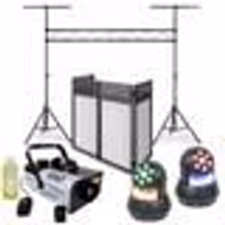 Pack Portique Lumière Ibiza - Régie DJ DS30 Façade - Machine Fumée LSM900W - 2 Lyres STAR-WASH 30W - Soirée Fête Dj Mariage C ...