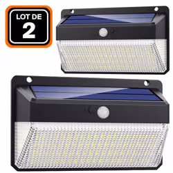 EUROPALAMP LOT2FLSOL228LED03, 2000 lm, Noir