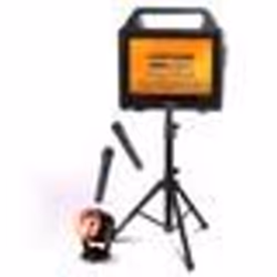 Pack Karaoké Enceinte Sans fil Ecran USB Bluetooth Ibiza KARAVISION sur Pied - Effets Lumière KIDZ-DISCO - Evénements Soirée