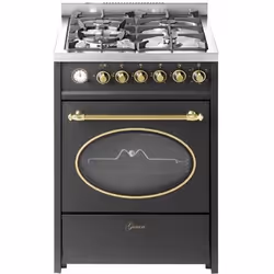 Cuisinière à gaz - GURARI - GCH G 614 BR - 60 cm - 4 Kw WOK - Multifonctionnel