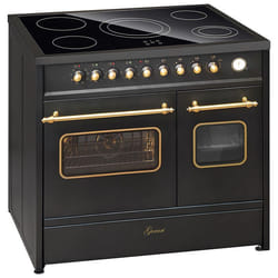 Cuisinière électrique - GURARI - GCH E 912 DF BL r - Vitrocéramique 90 cm - Double four - Noir