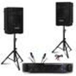 Pack Sono DJ 2 Enceintes Ibiza XTK12-MKII 12 500W - Ampli 2x600W AMP800-MKII - Pieds support - Câbles PC Speakon - Soirée Mariage
