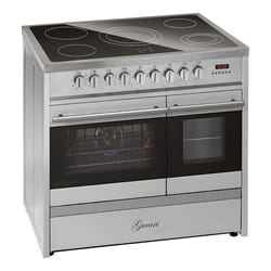 Cuisinière électrique - GURARI - GCH E 912 DF X - Vitrocéramique 90 cm - Inox - Double four multifonction