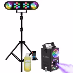 Pack MOOVING LIGHT - Pied Lumières Éclairages Projecteurs Astros PAR - Machine Fumée LED FOGGY-ASTRO Fête Bar Dj Anniversaire ...