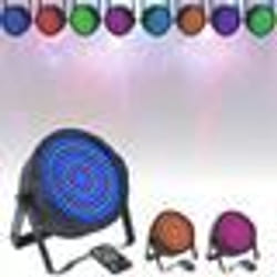 Pack de 10 Projecteurs Par Ibiza Light THINPAR-MATRIX 3-en-1 175 LED RGB Matriçable - DMX Soirée Télécommande Extra-plats