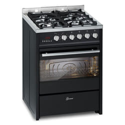 Cuisinière à gaz - Gurari - GCH E 610 BL - 60 cm - 4 Kw WOK - Four électrique 60 L