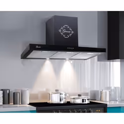 Hotte Murale - Gurari - 462 BL 9 Pr - Noir - 90 cm - Aspiration 1000m³/h