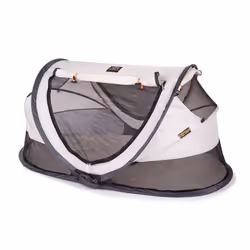 Deryan Peuter Luxe lit pliant pour bébé Marron, Crème