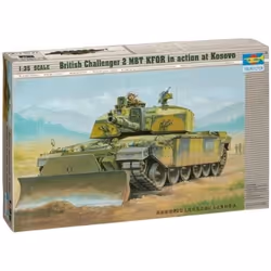 Maquette de char britannique Challenger 2 MBT KFOR - Trumpeter 1:35