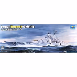 TRUMPETER - Maquette Bateau German Bismarck Battleship Trumpeter 05358 1/350ème Maquette Char Promo - Ref : 10699