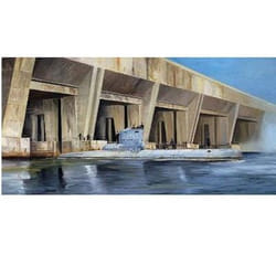 Sous-marin allemand U-Boat type XXIII 1945 - TRUMPETER - Maquette de 32 pièces - Gris